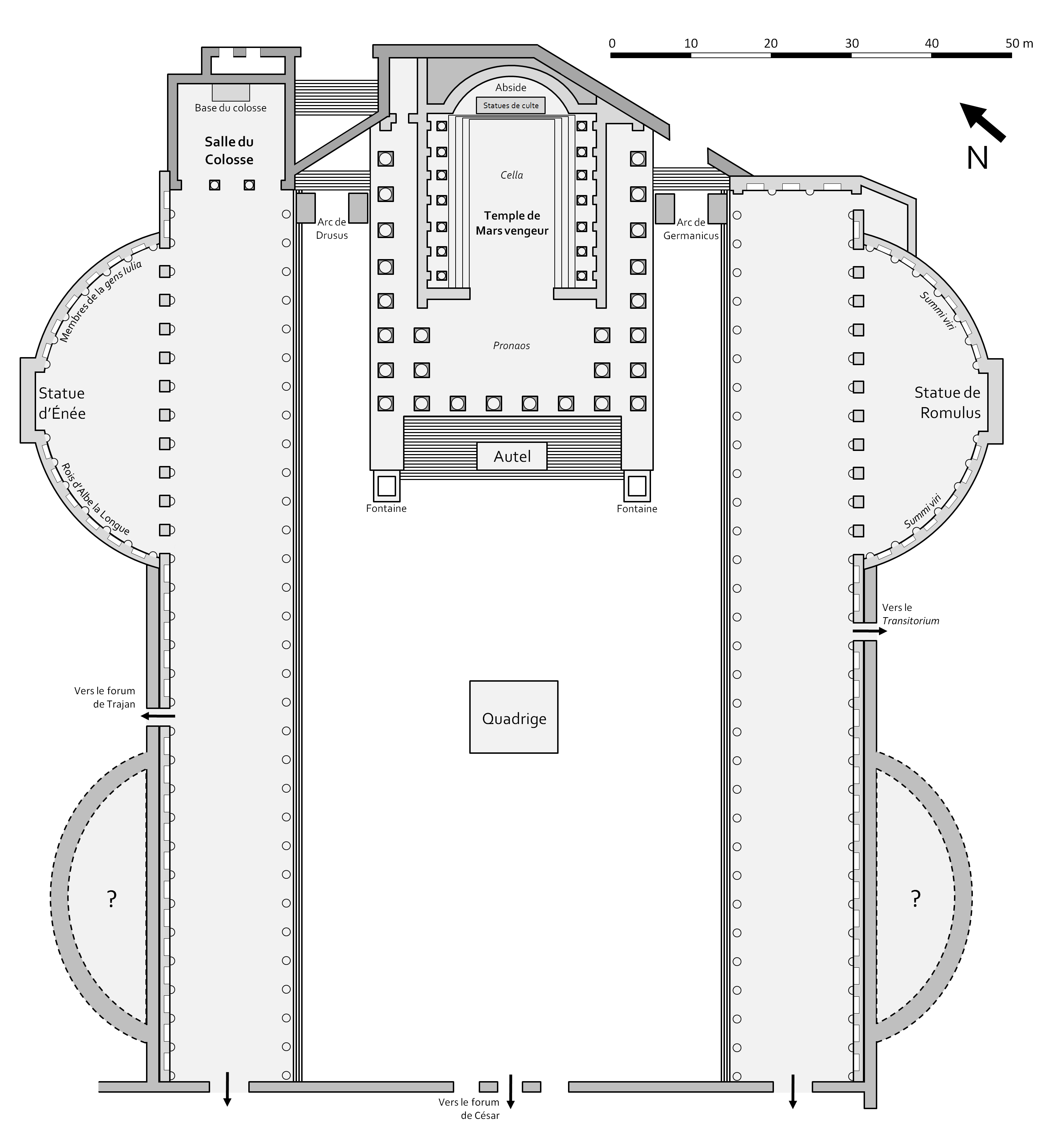 Plan of the forum of Augustus