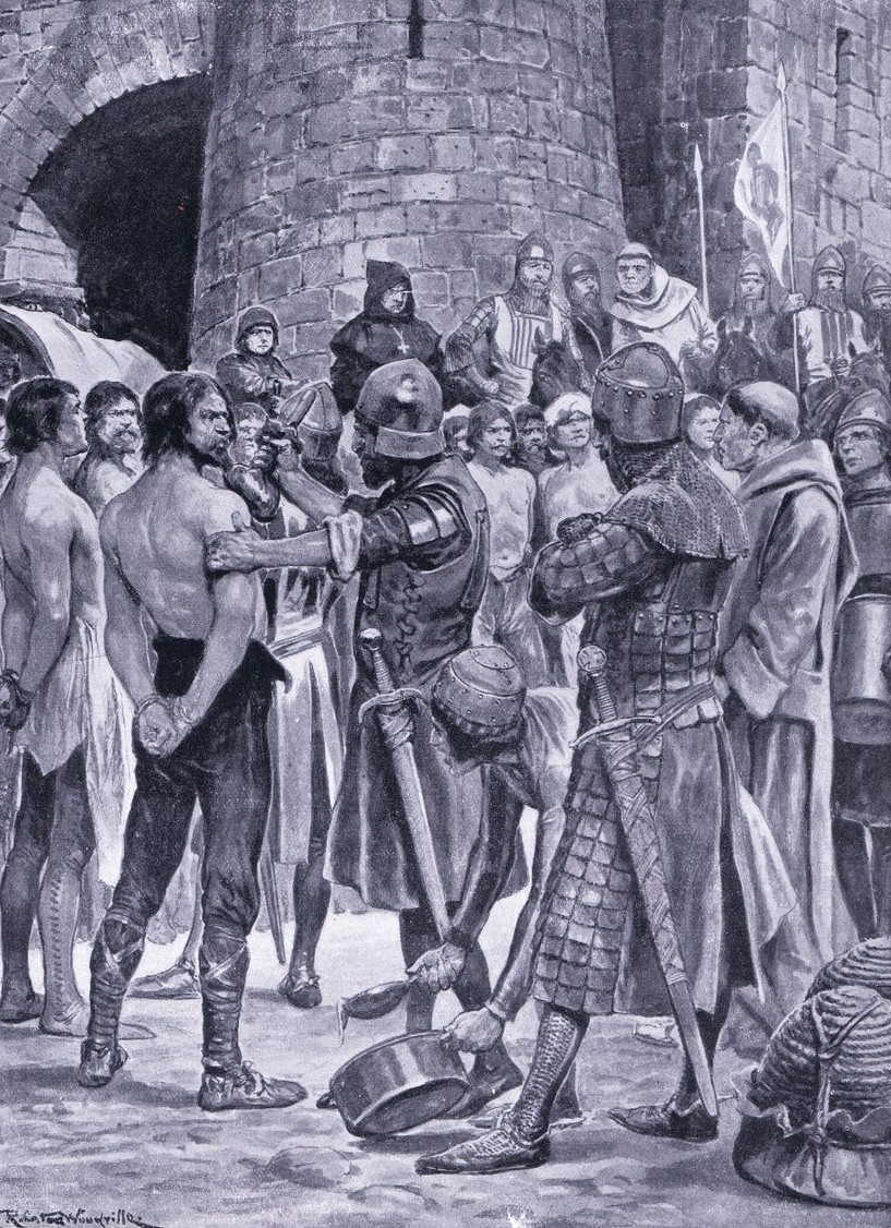 Stephens soldiers rubbed with honey at Devizes Castle