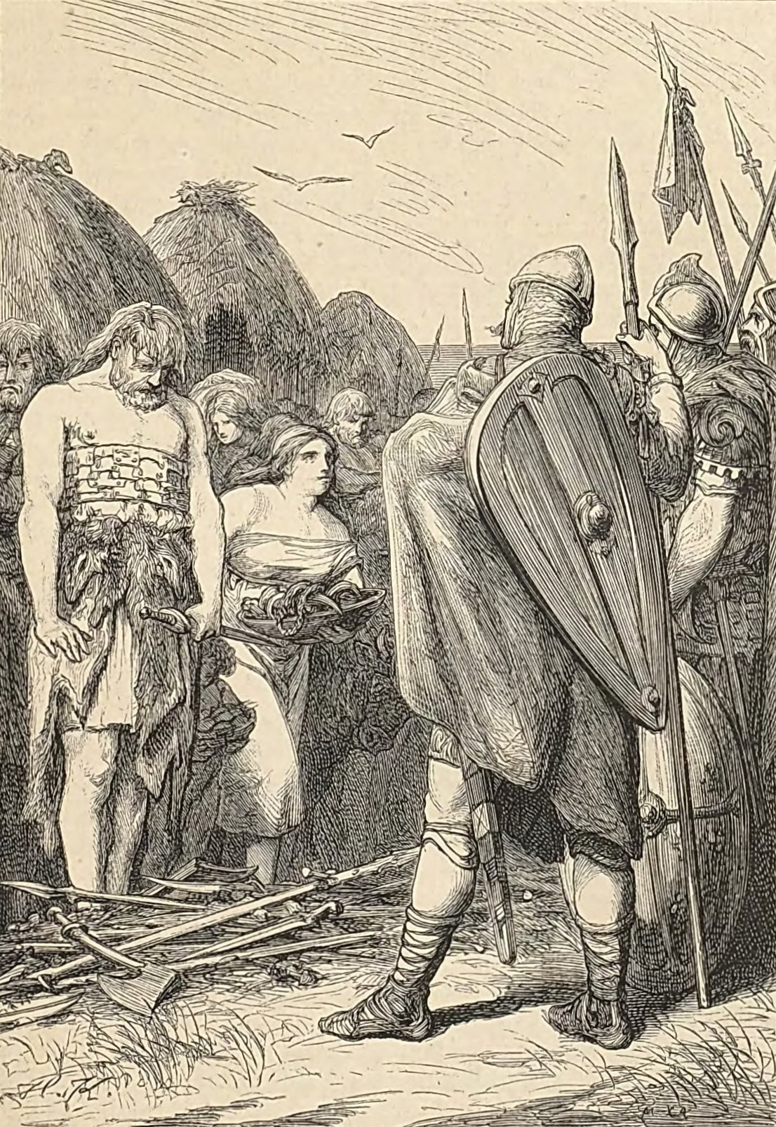 Defeated Frisians after the battle of Wyk de Dorstede