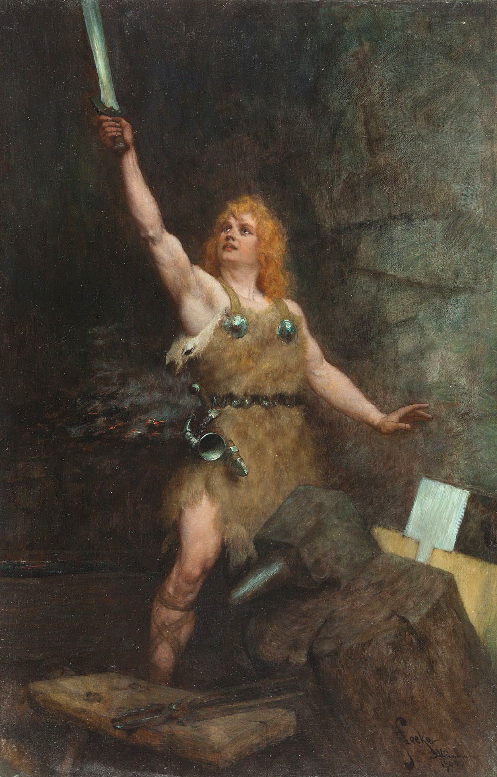 Siegfried in the Forge