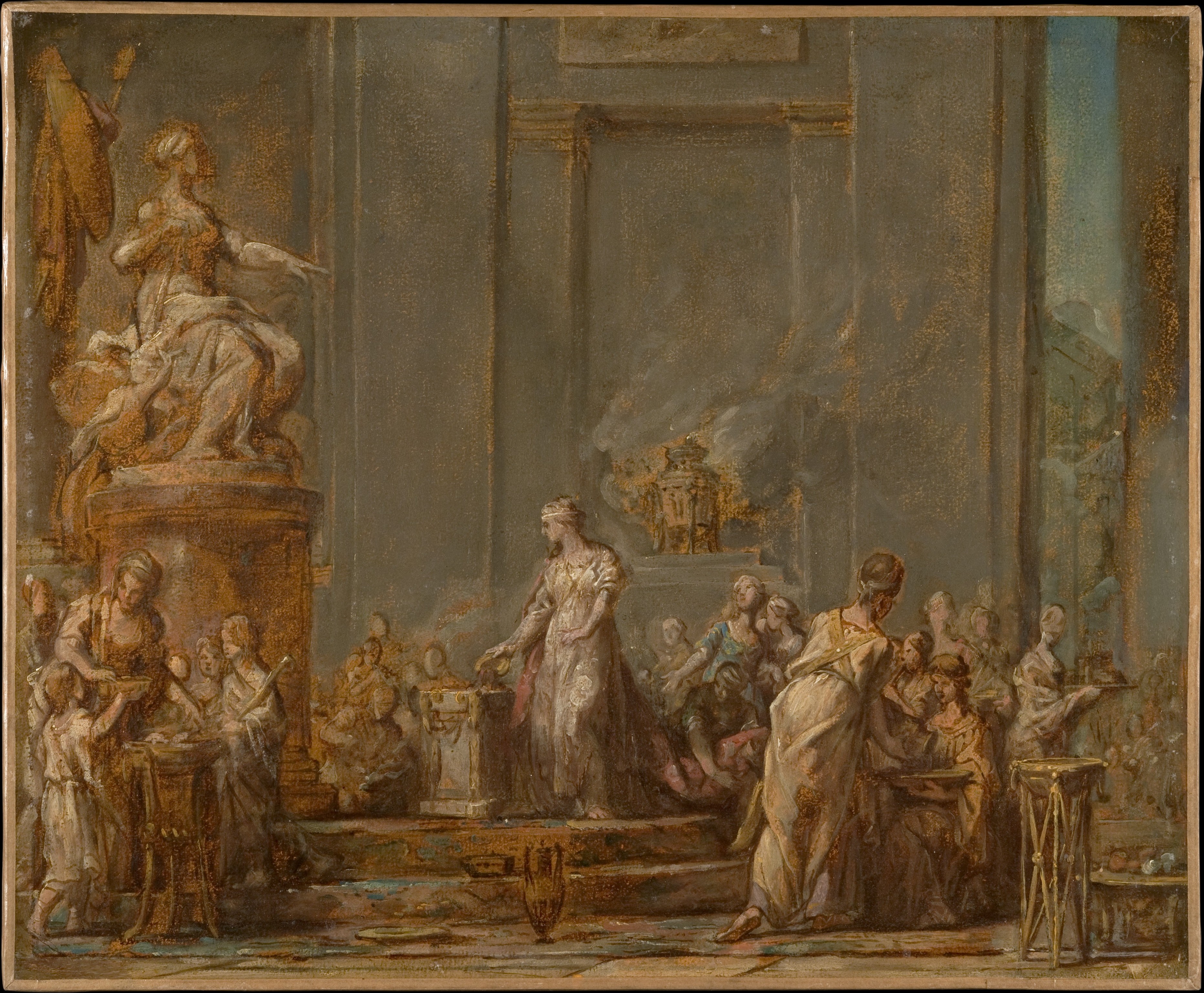 Dido's Sacrifice to Juno Jean-Bernard Restout