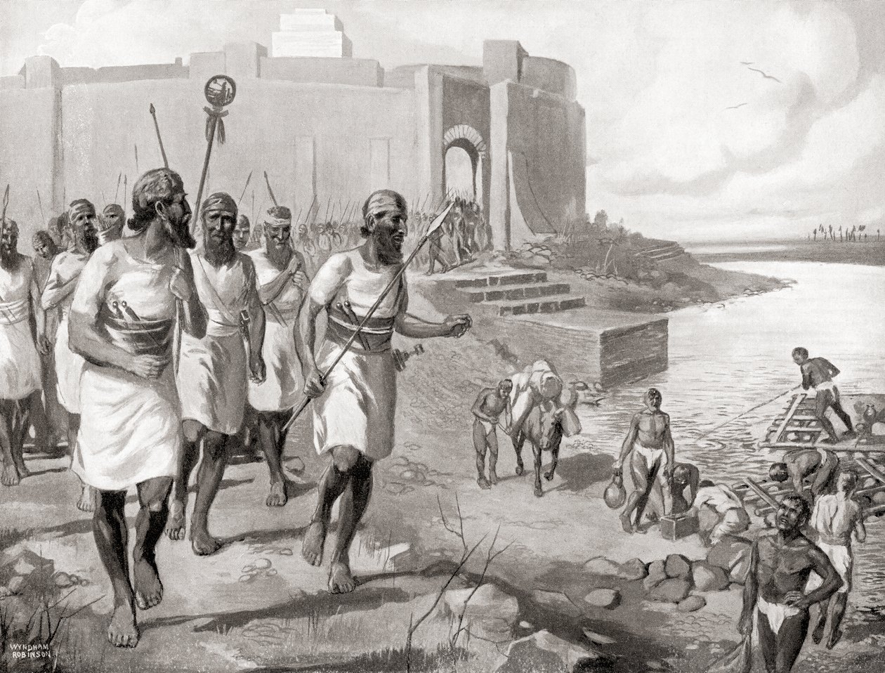 The Assyrian Army Leaving the City of Assur to Oppose the Western Semites