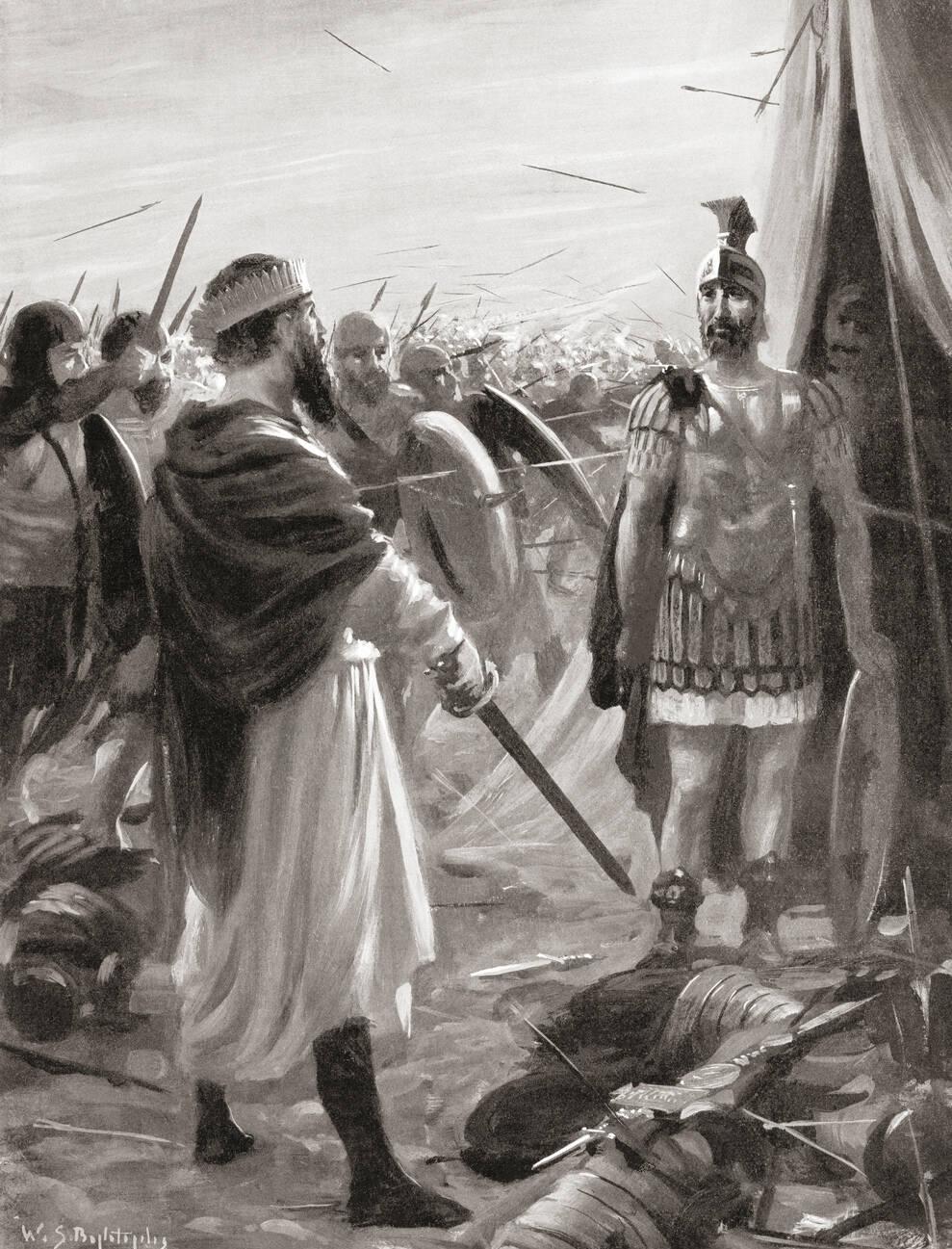 The capture of Valerian at the Battle of Edessa