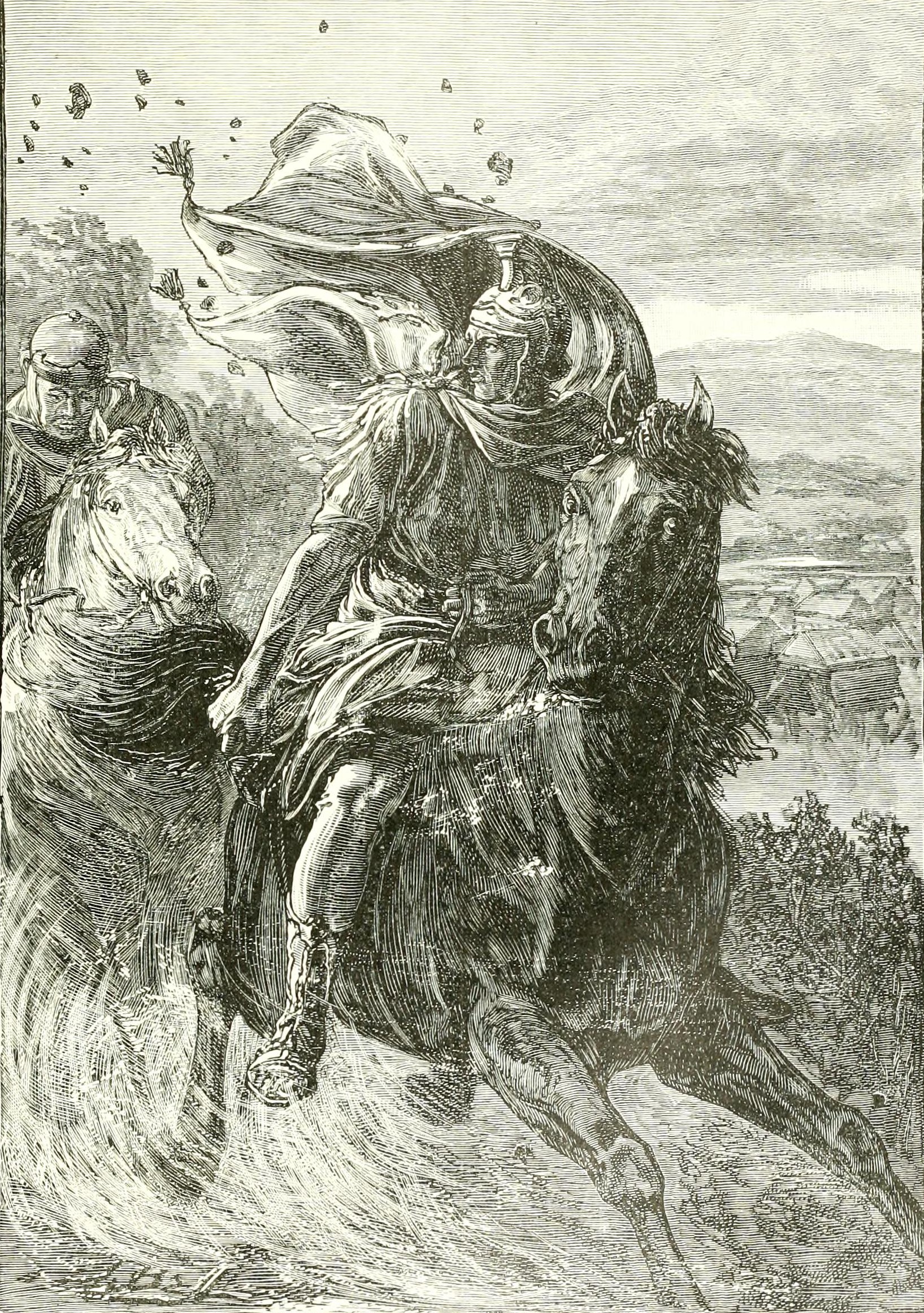 Flight of Pompey from the battlefield of Pharsalus