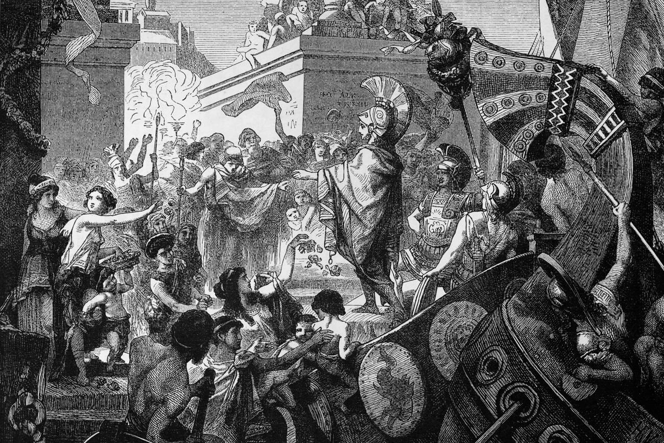 The return of Alcibiades to Athens