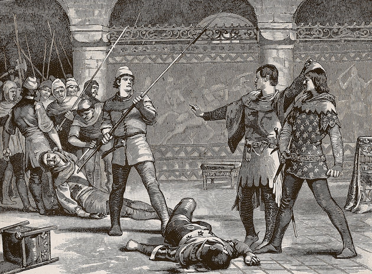 The Provost of the Merchants, Etienne Marcel and the Dauphin Charles