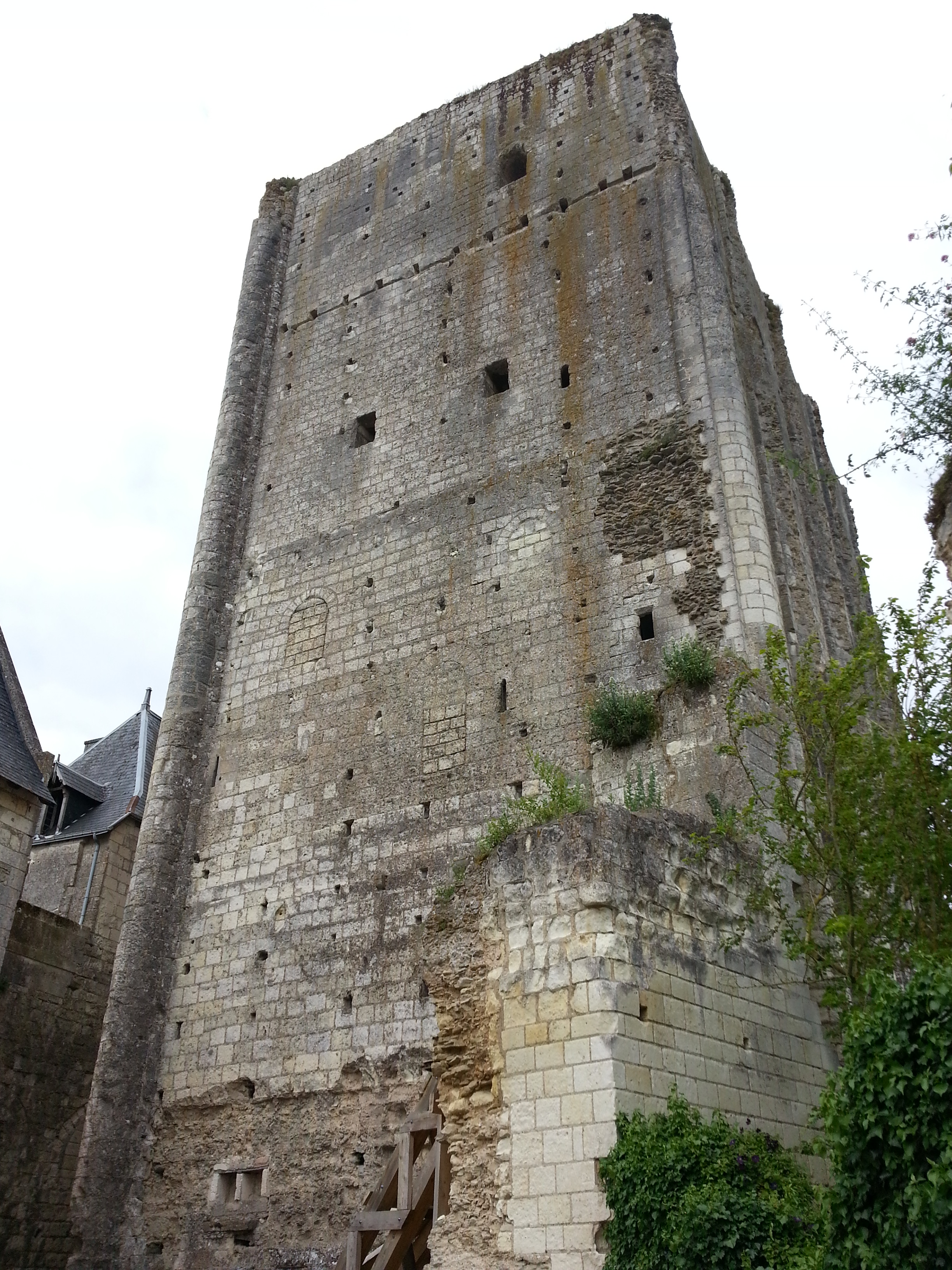The keep at Loches, viewed from the inner courtyard