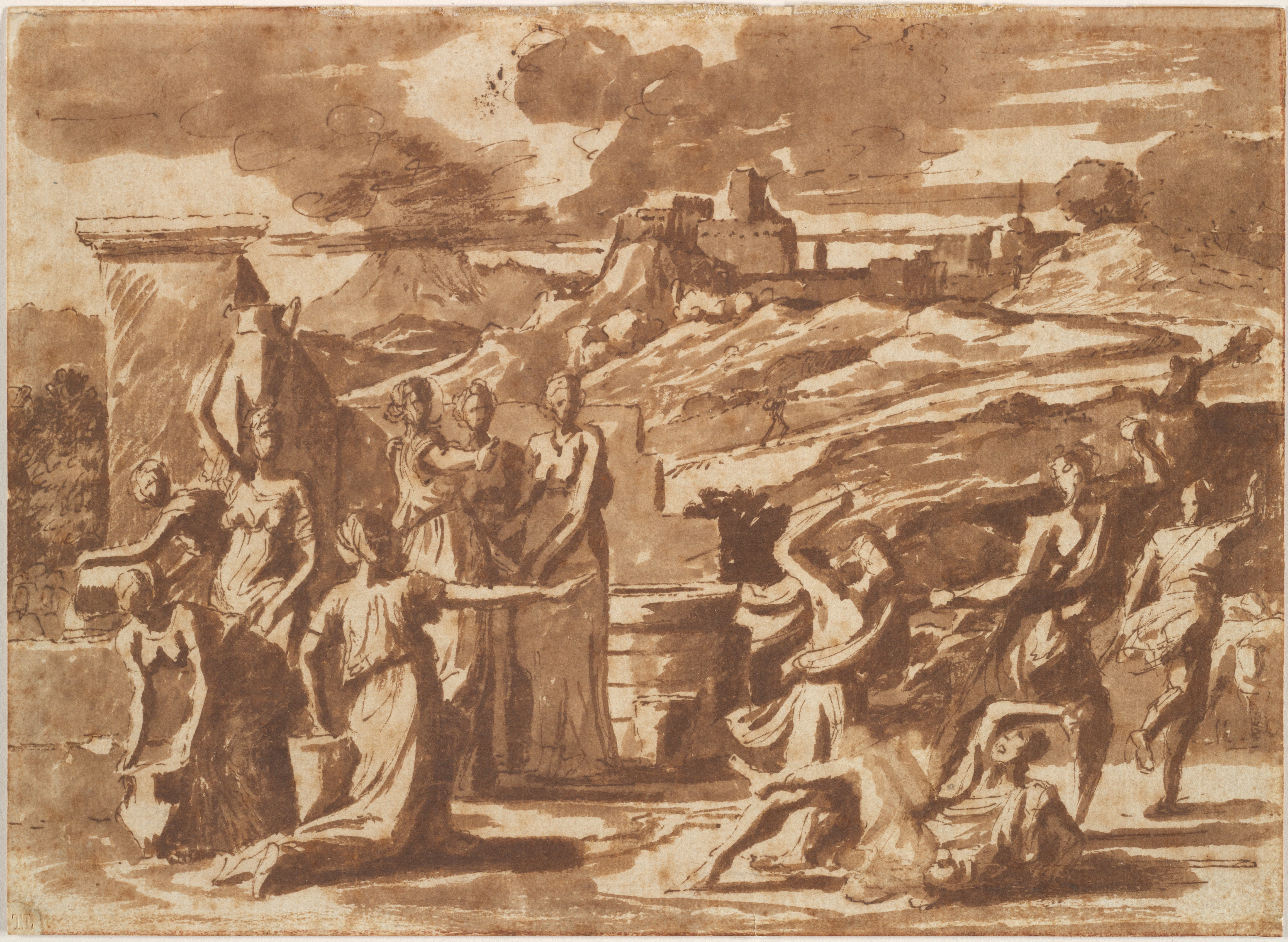 Moses Defending the Daughters of Jethro