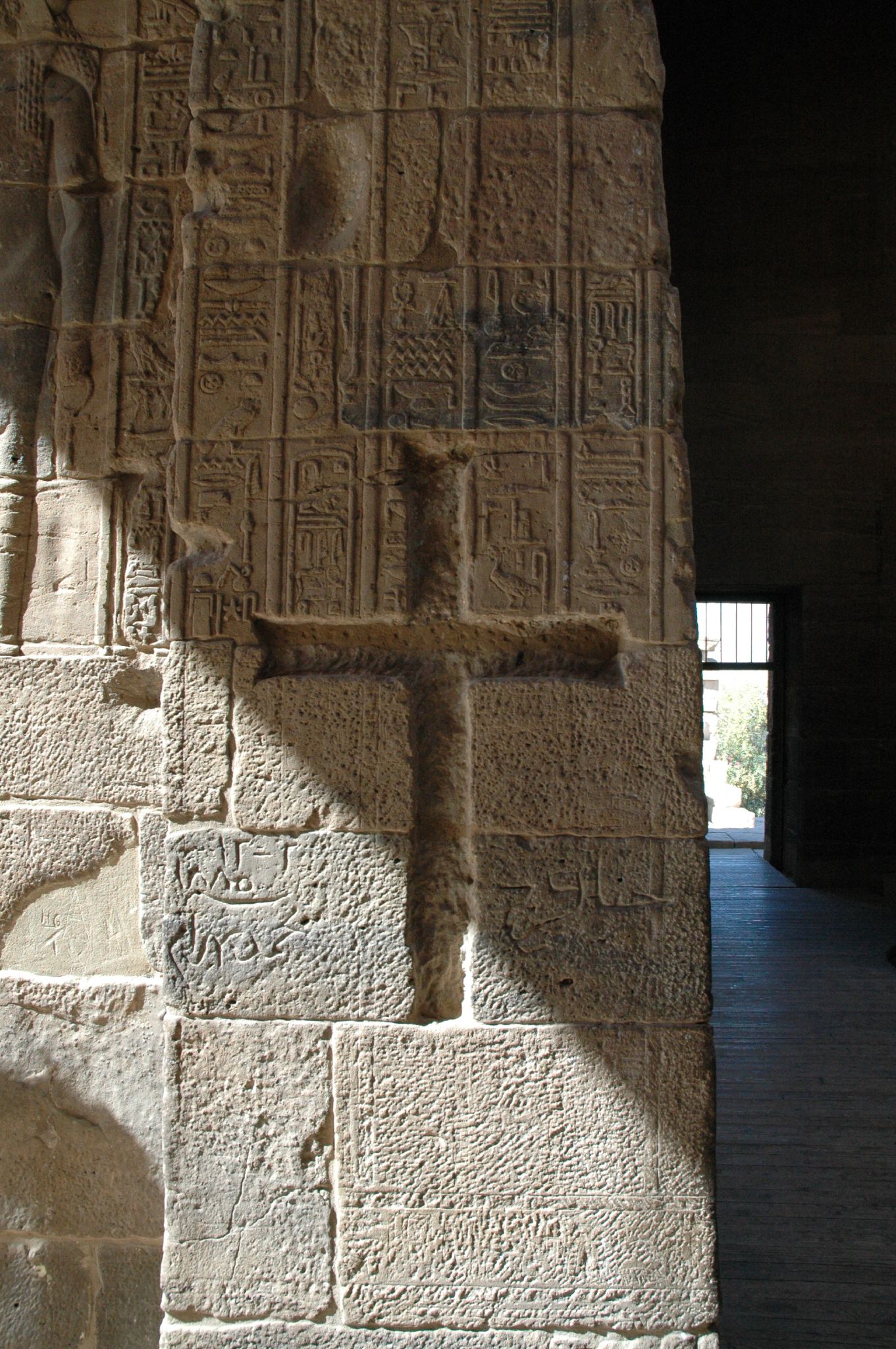s, Cross at the Temple of Philae