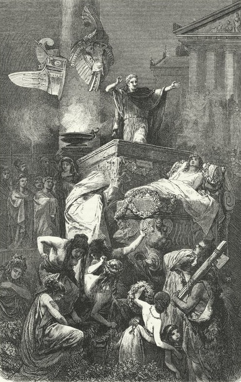 Augustus Giving the Oration at the Funeral of His Nephew Marcellus