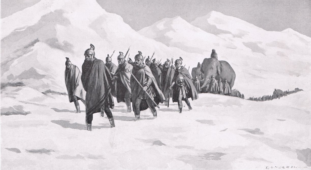 Septimus Severus crossing the Alps