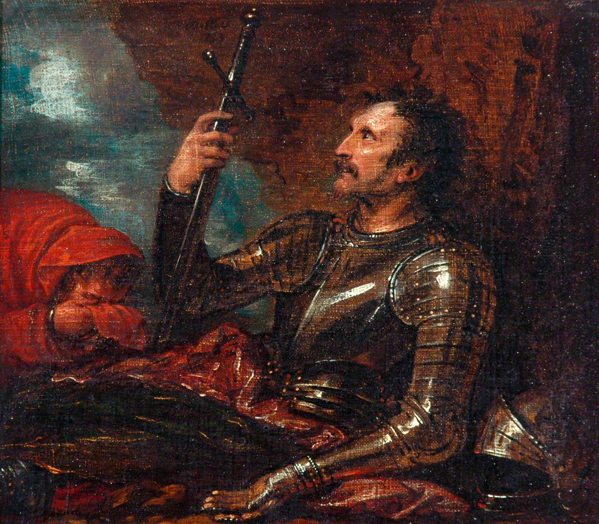 The Death of Bayard (study)