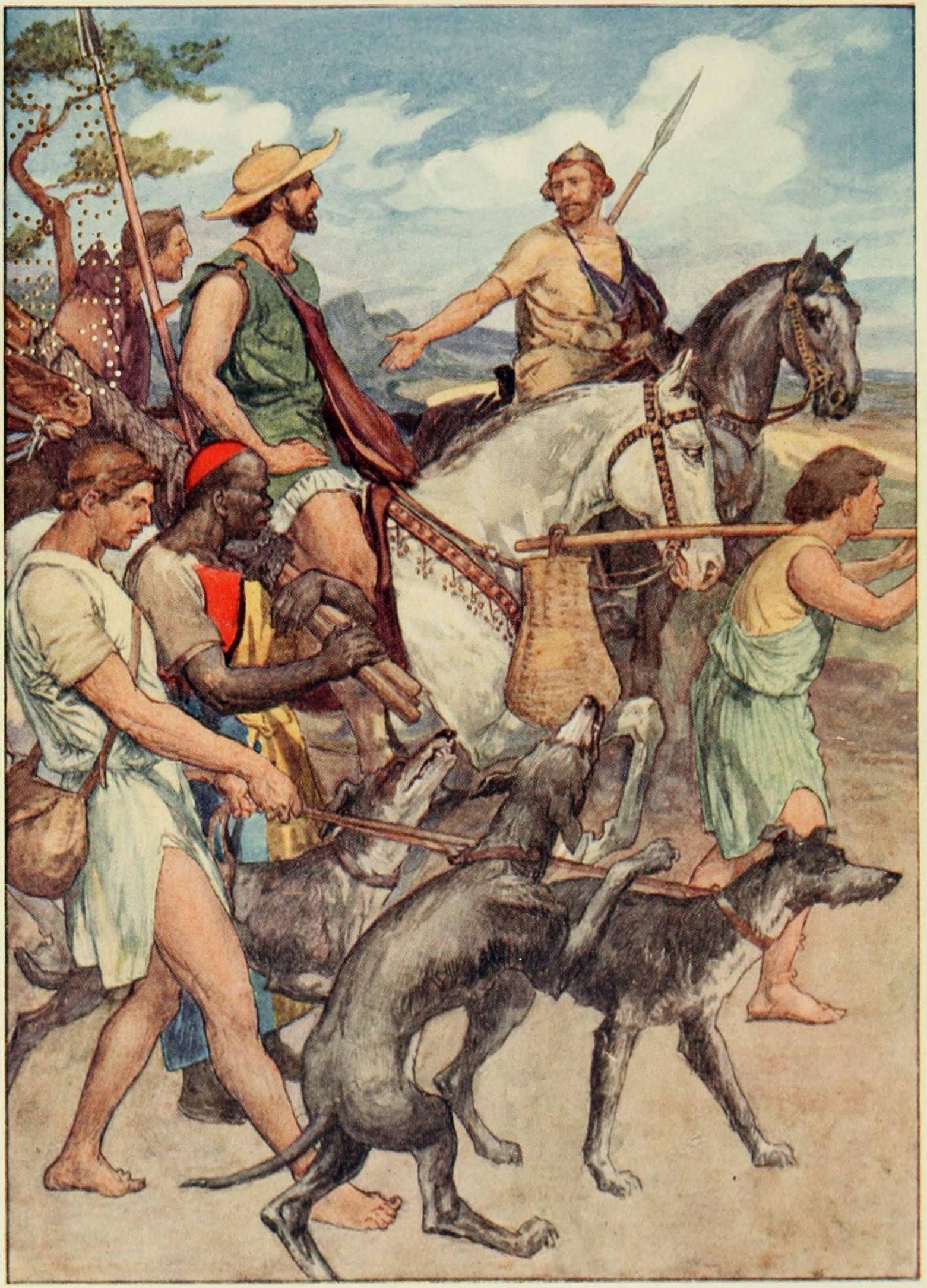 Pelopidas setting out for Thebes William Rainey, Plutarch's lives