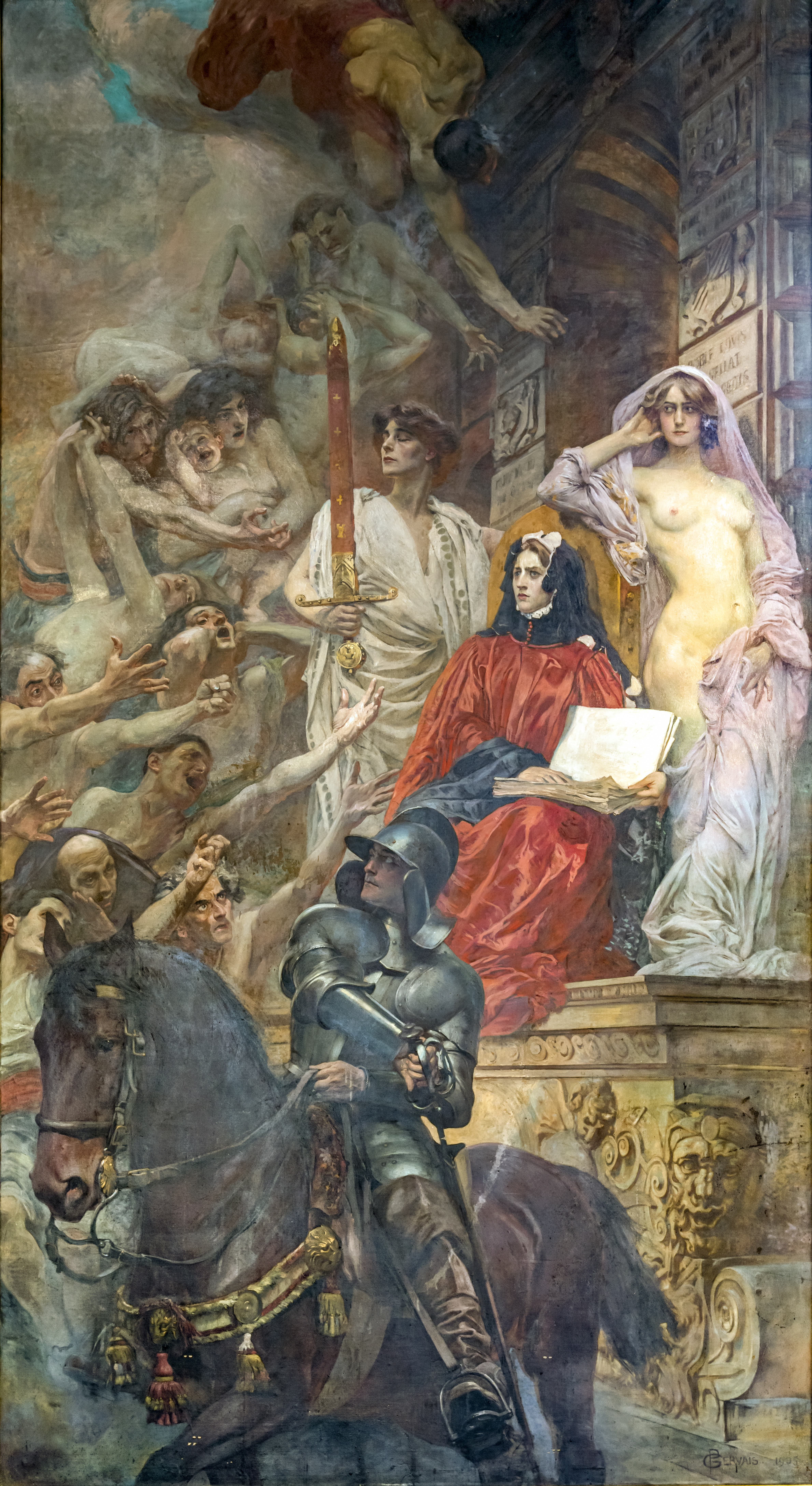 The law is harsh, but it is the law or The Law, Justice, Truth