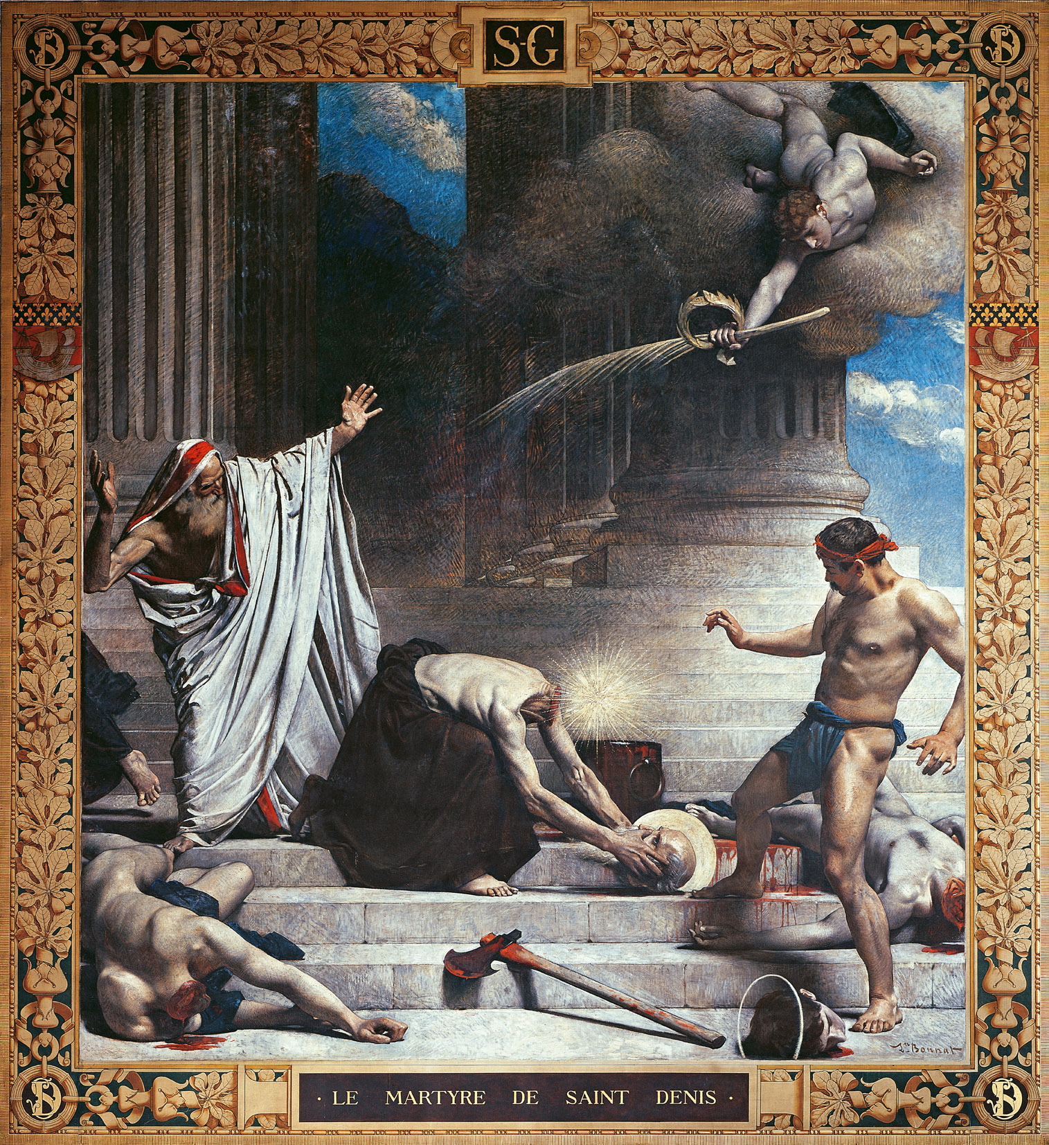 . Martyrdom of Saint Denis Léon Bonnat, Panthéon, Paris