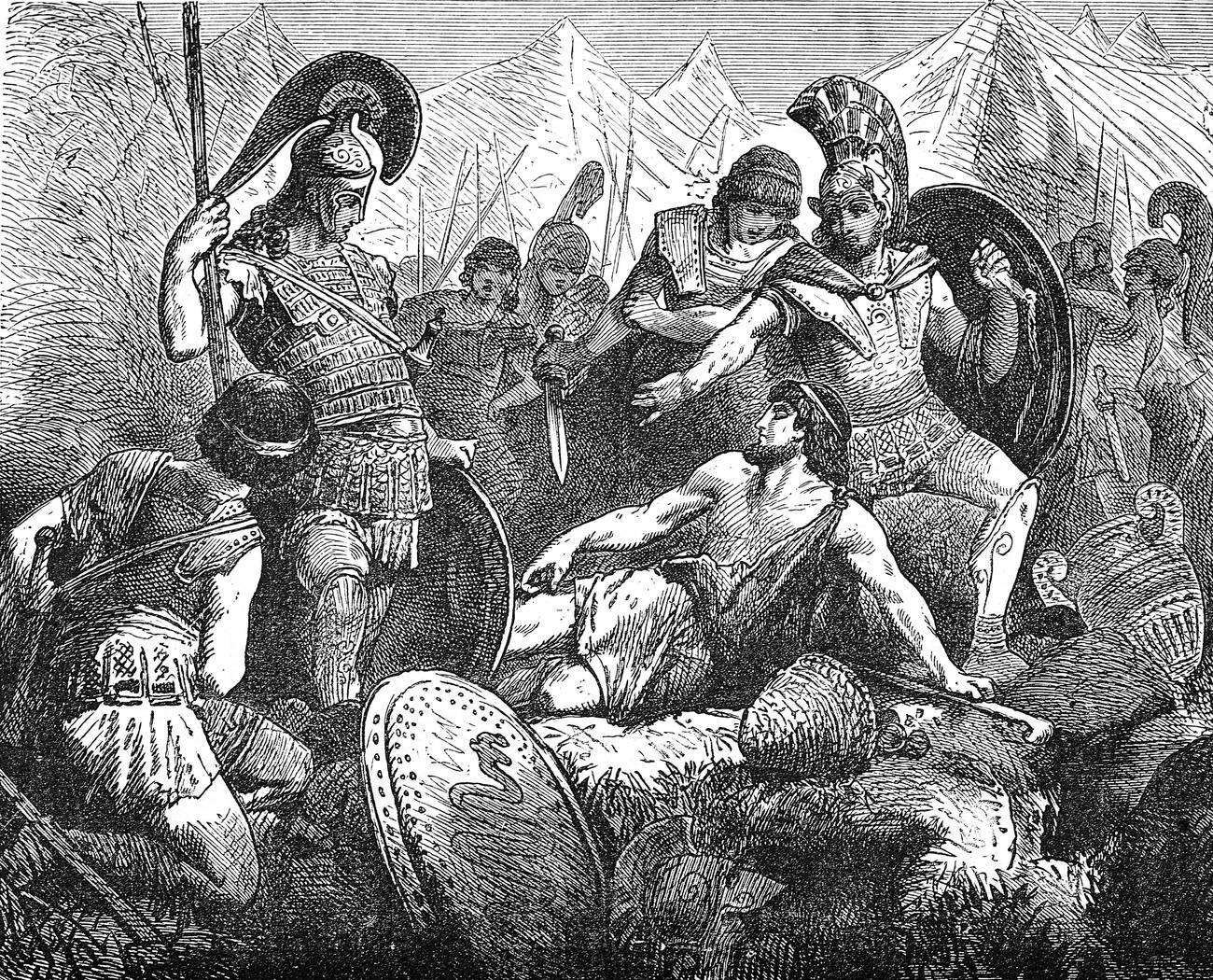 Sacrificial death of Codrus