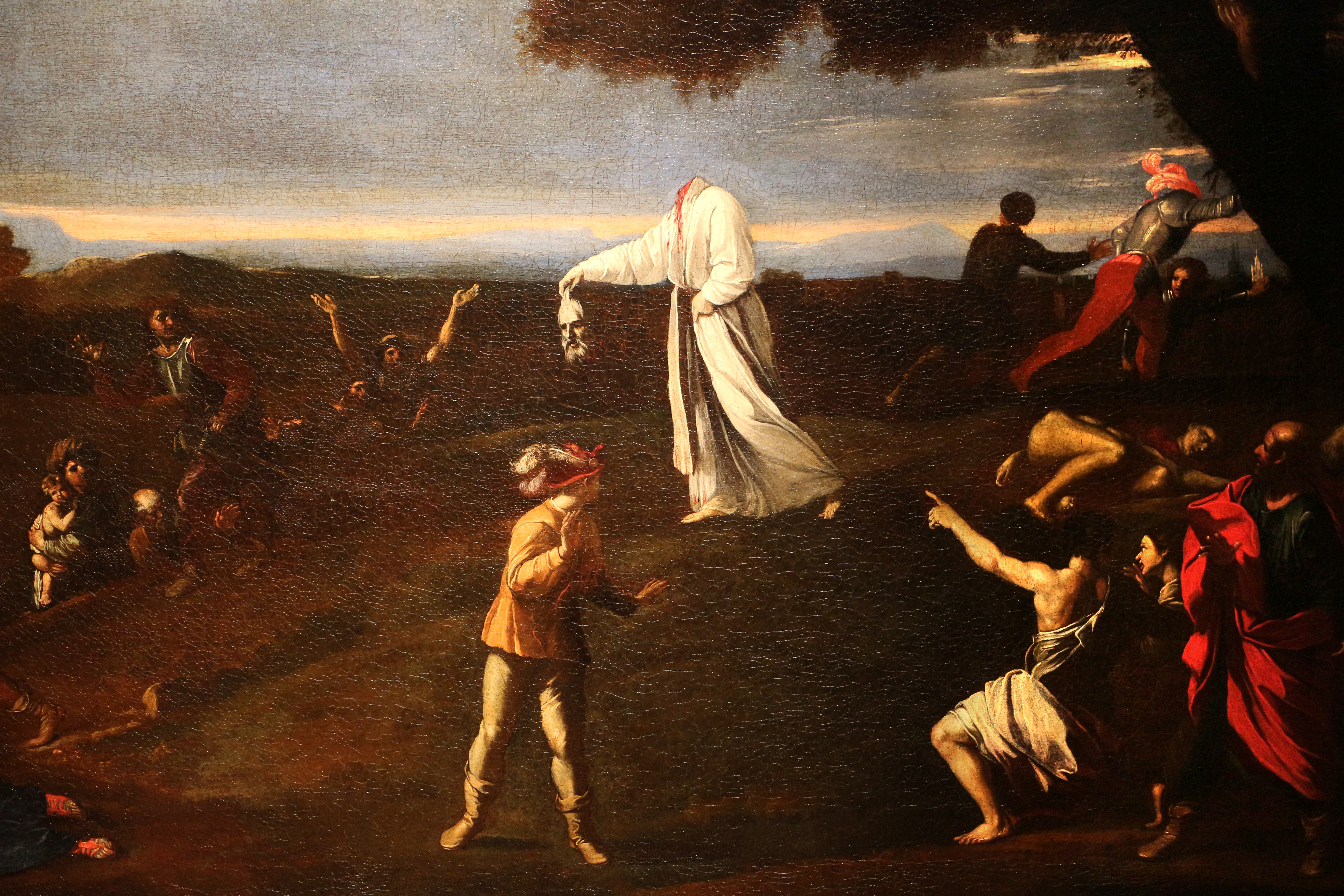 .2 Filippo of Naples, Saint Dionysius terrifies the executioners, brandishing the severed head, 02