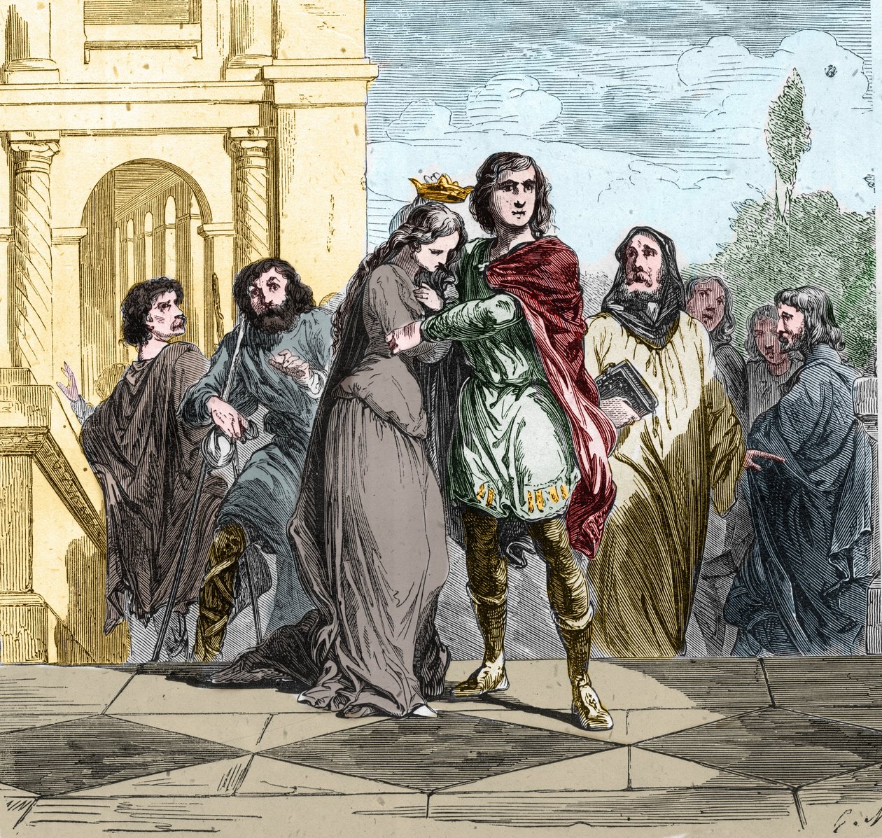Clovis II king of the Franks (c.633-657) bought Sainte Bathilde (626-680)
