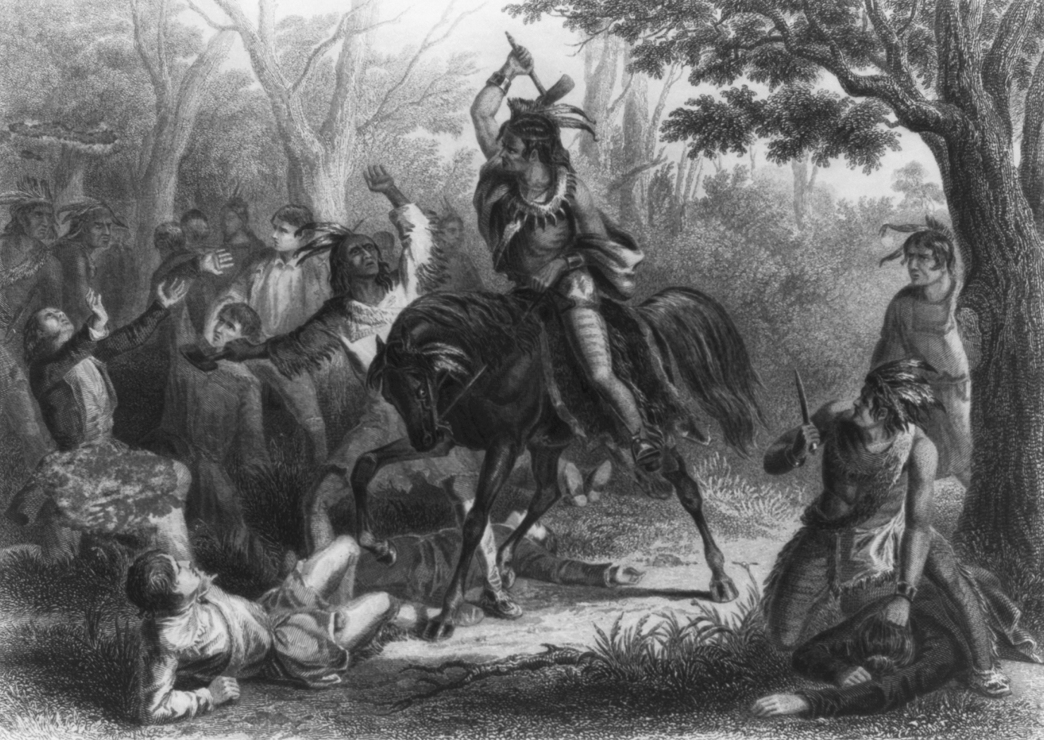 Tecumseh saving prisoners