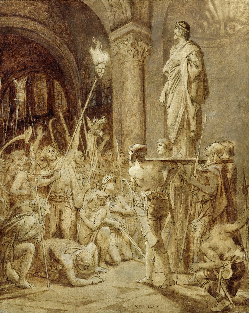Clovis Carried on his Shield