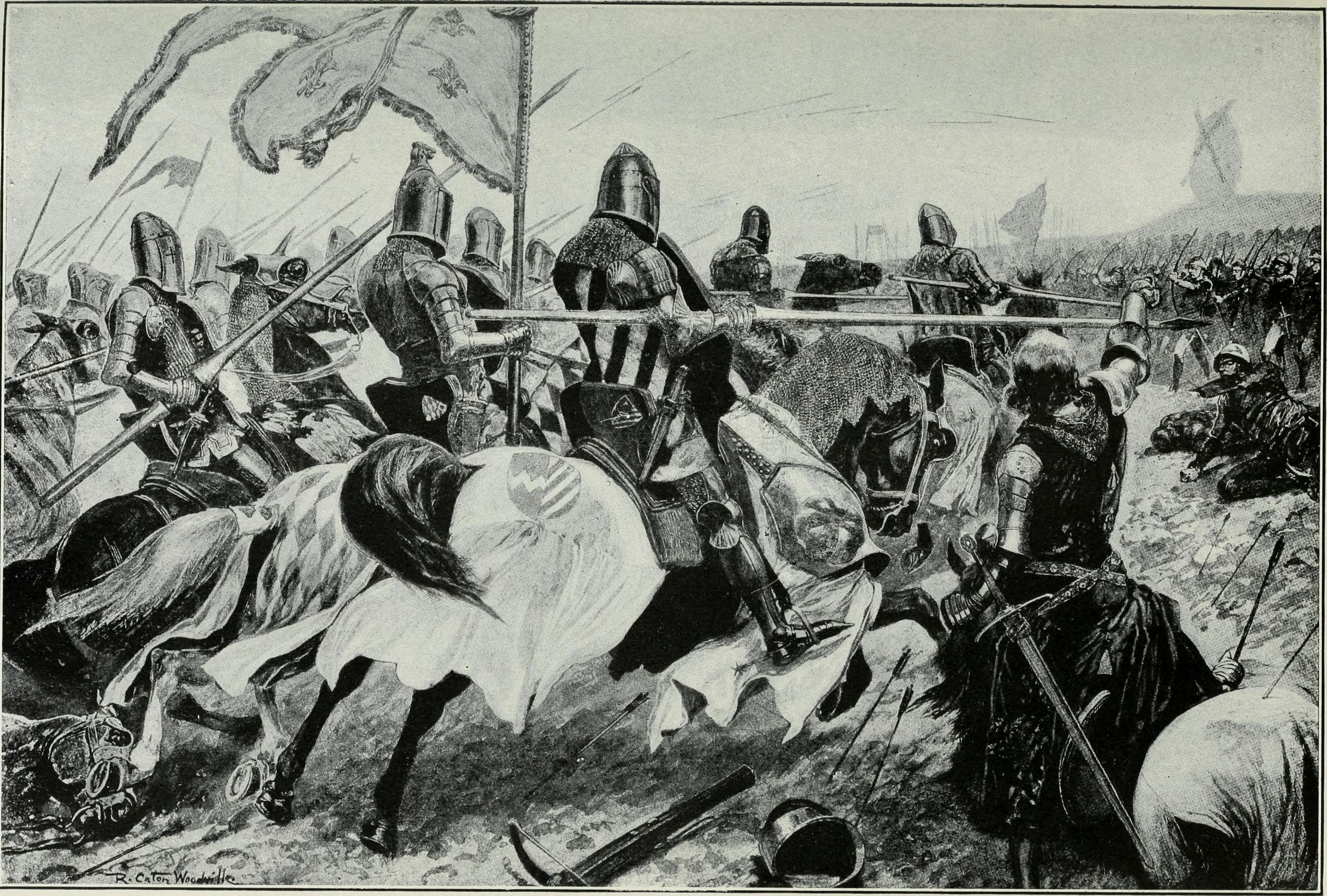 The Charge of the French Knights at Crecy