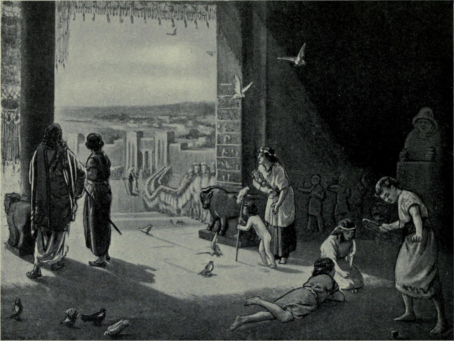 Sangar of Carchemish receiving Ashur-Nasir-Pal III