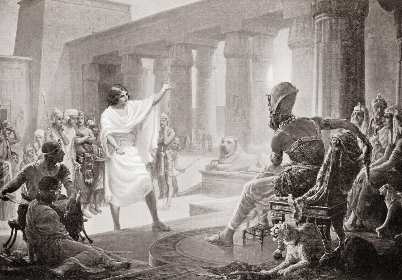 Joseph interpreting the Pharaohs' dreams
