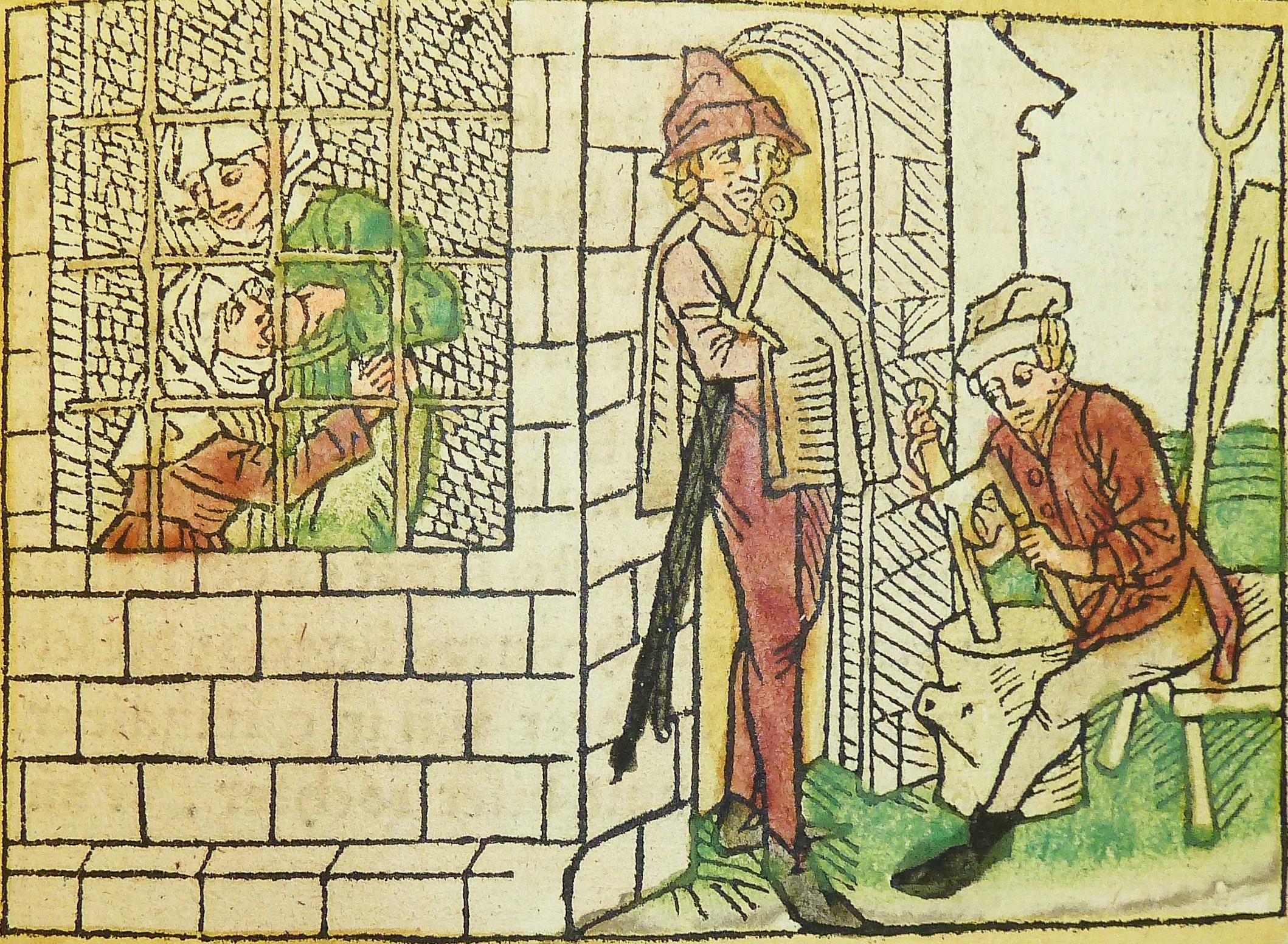 Roman woman (Romana) suckling her mother in prison