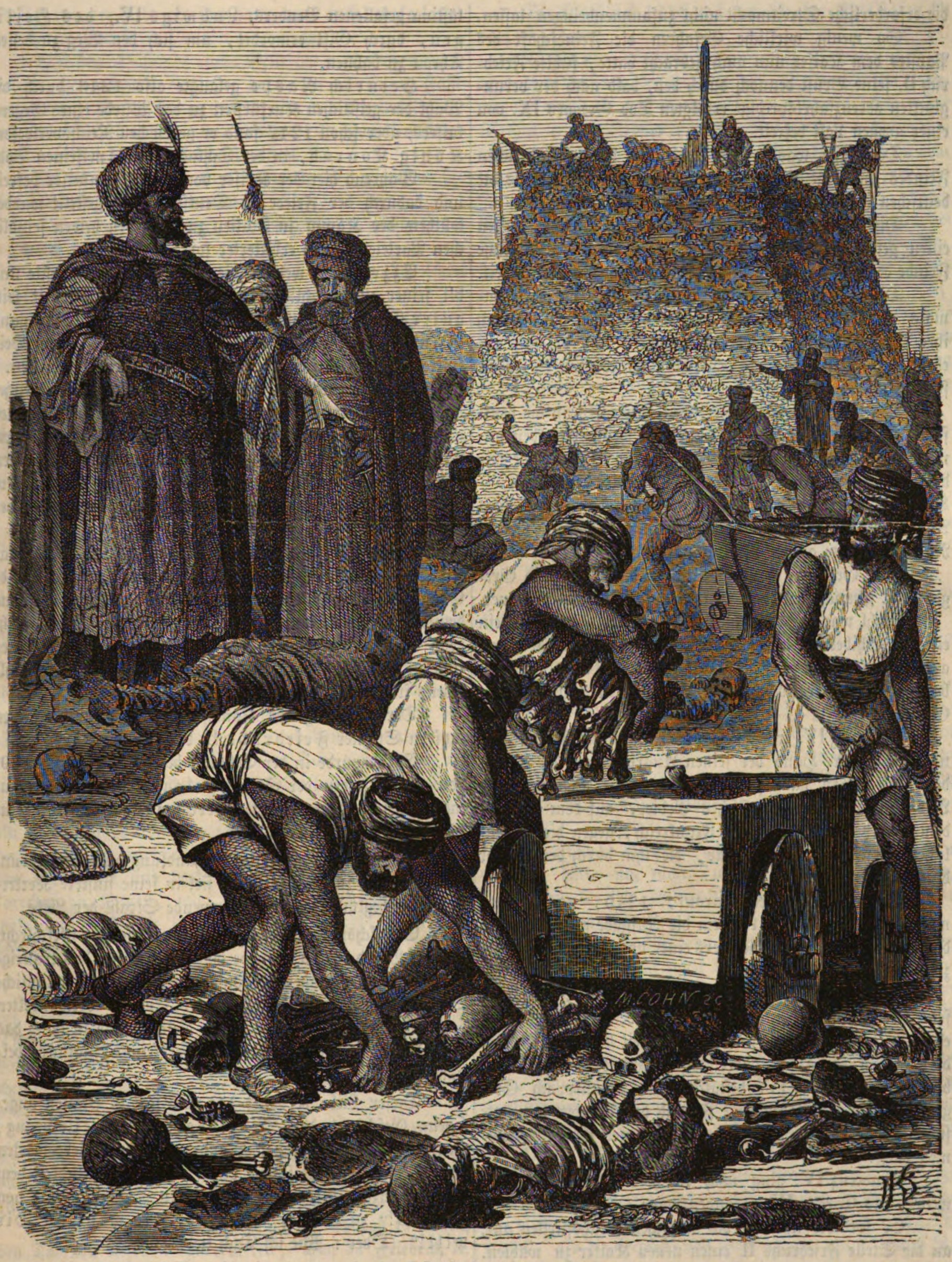 Kilij Arslan I orders to built bone pyramides after the People's crusade