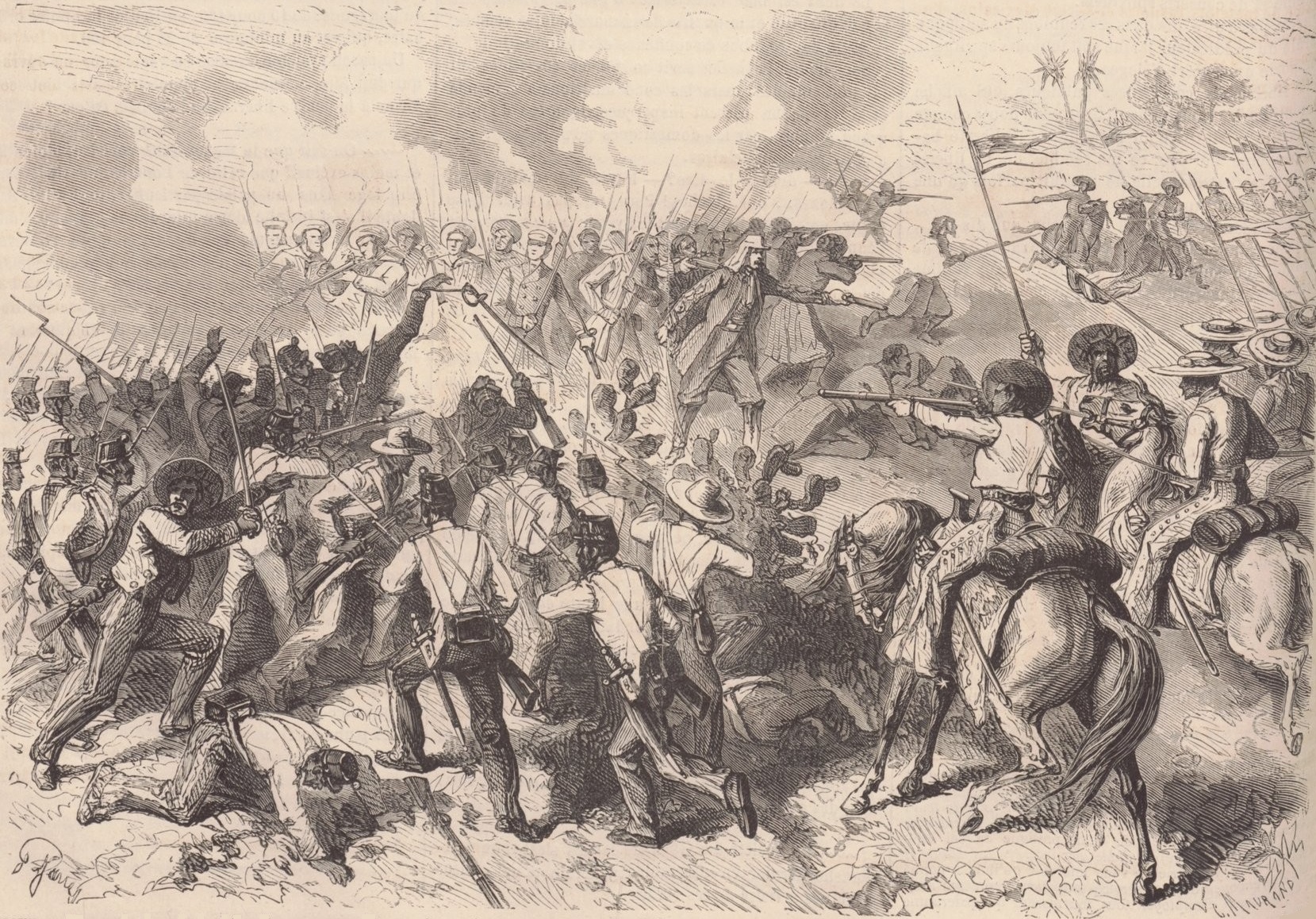 Escort of Gen. Cortès Attacked