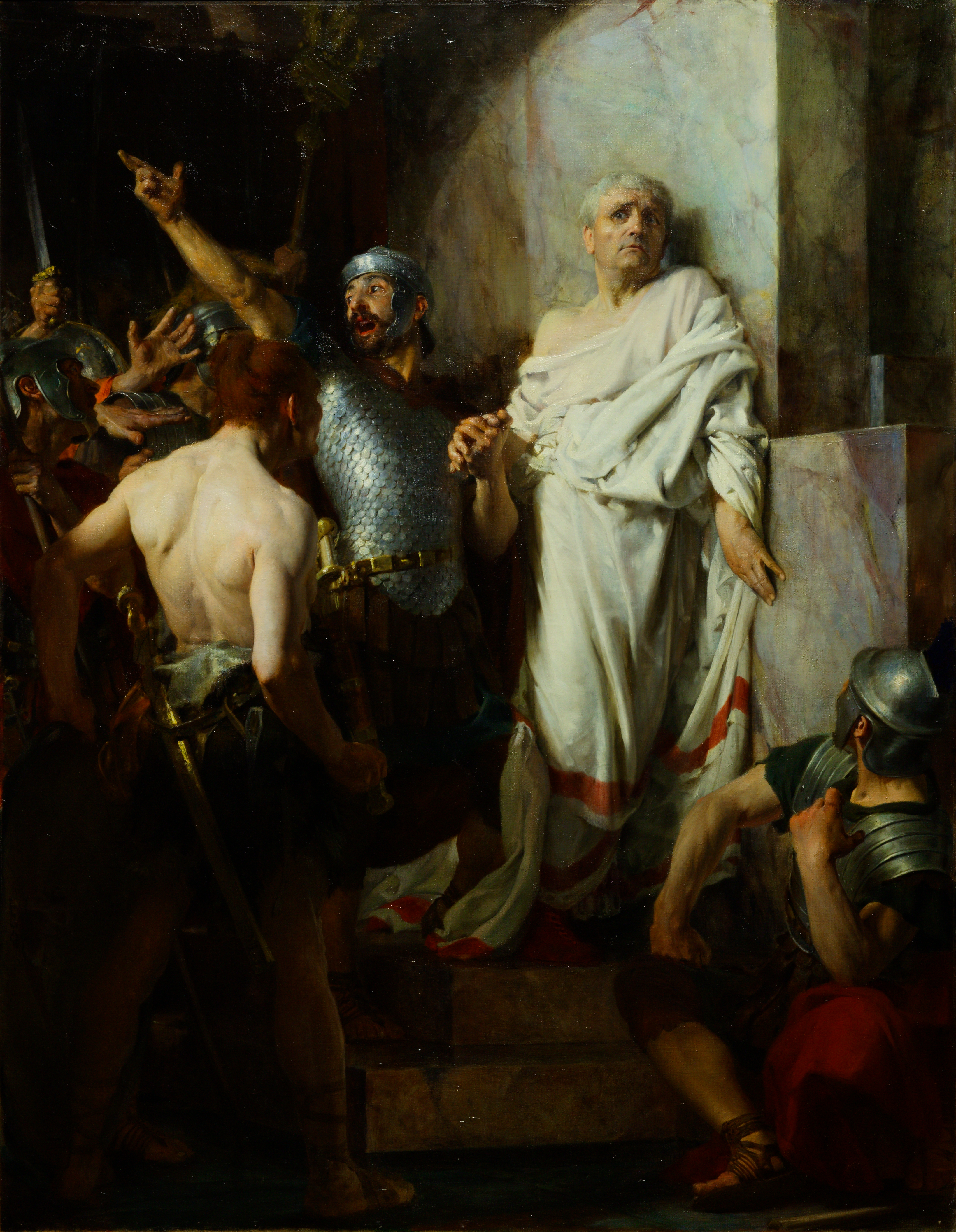 Claudius named emperor, Charles Lebayle