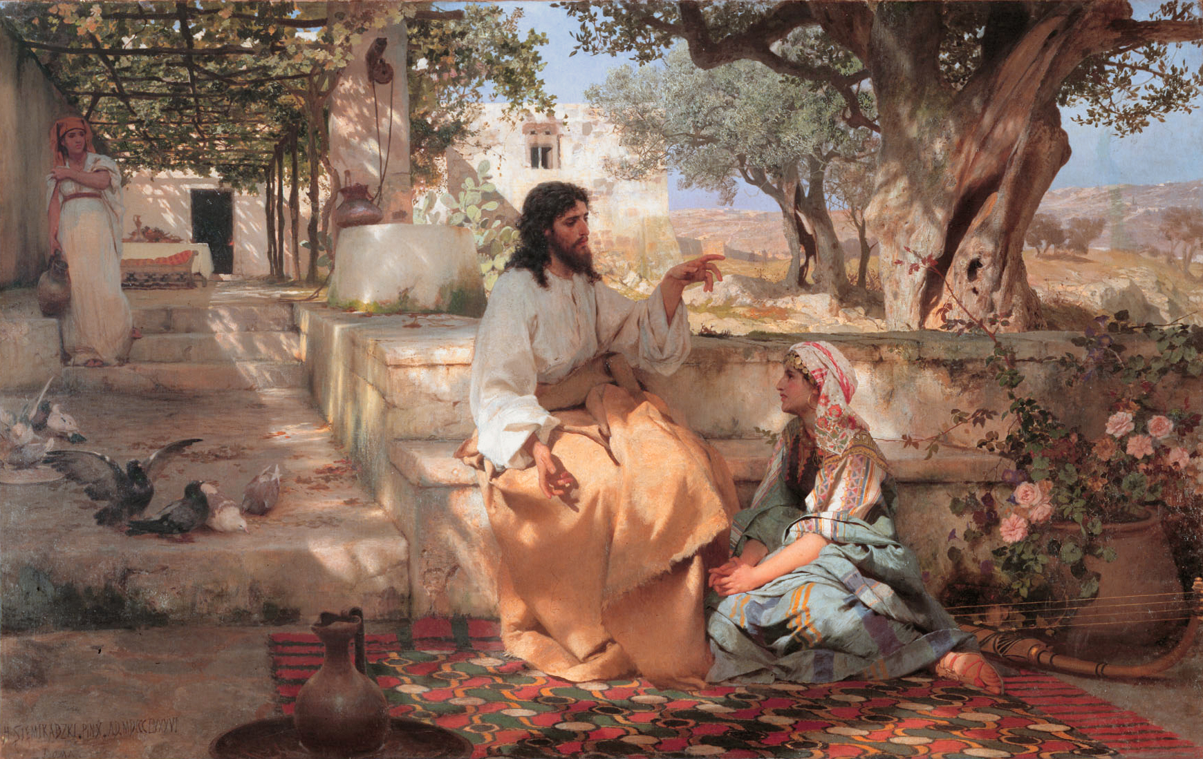 Christ in the house of Martha and Mary