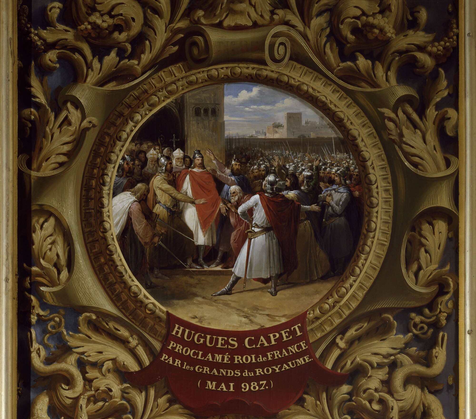 Hugh Capet proclaimed King of France by the nobles of the kingdom