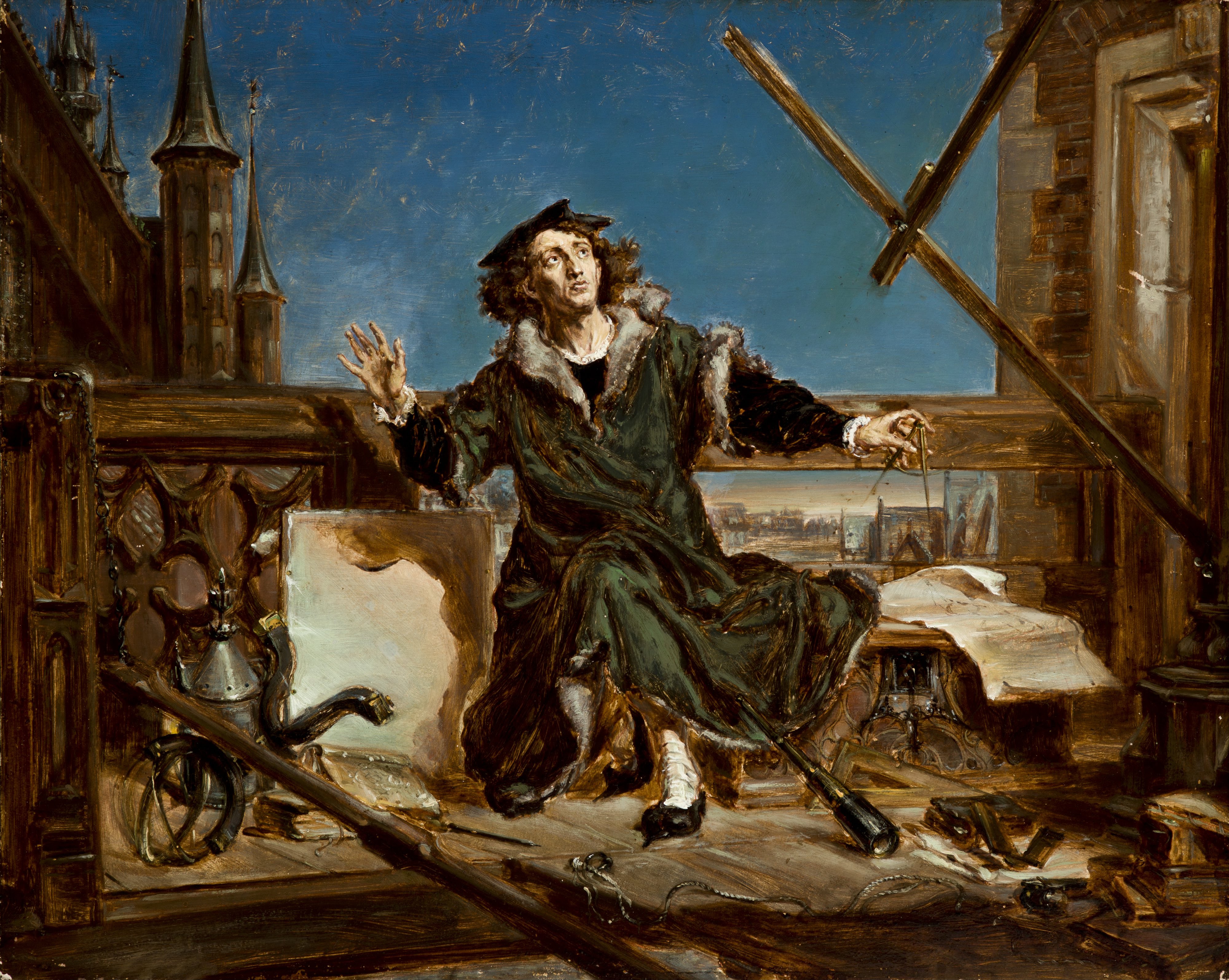 Sketch for the painting Astronomer Copernicus, or Conversations with God