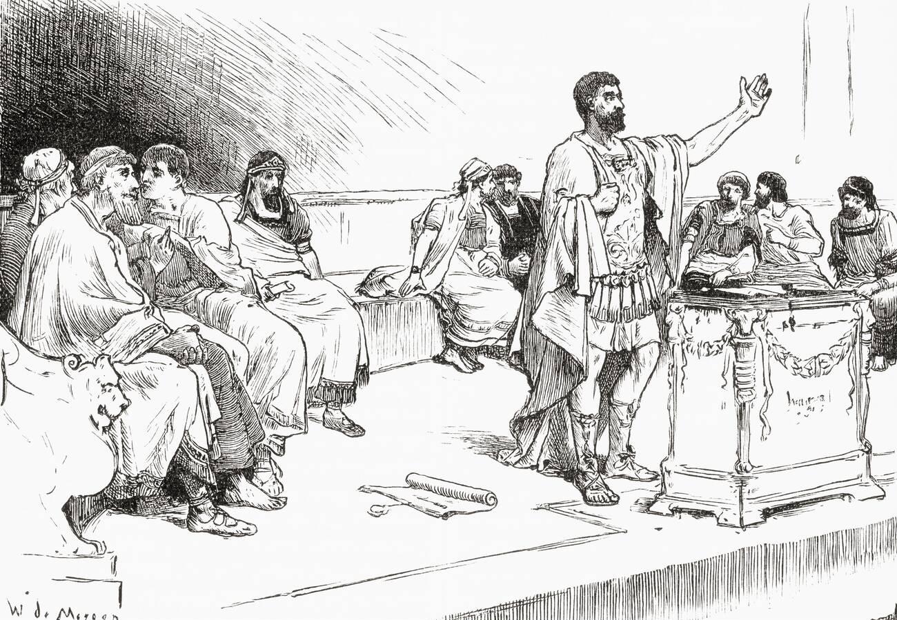 Hannibal at the Assembly in Carthage