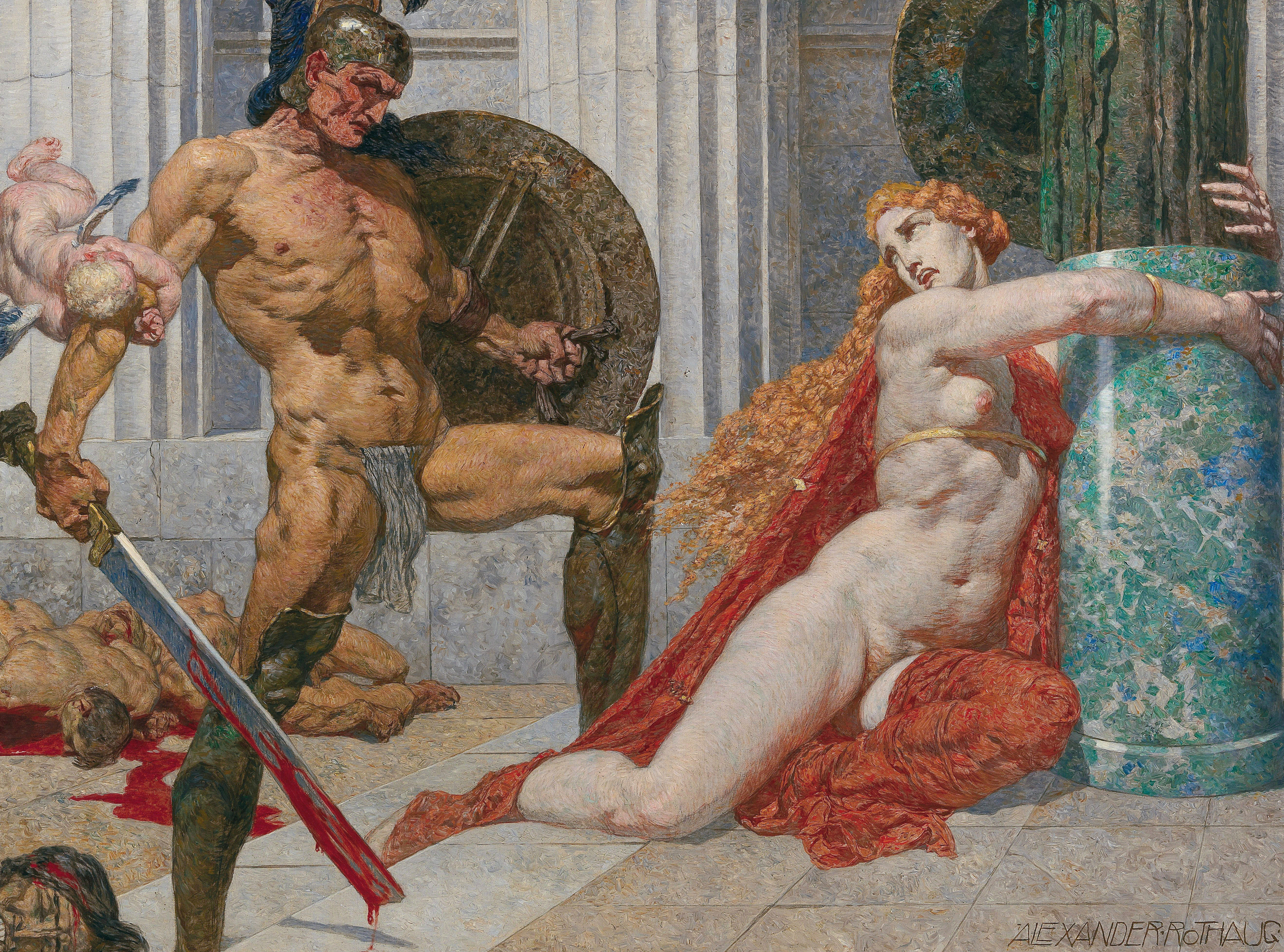Menelaus discovers Helen of Troy