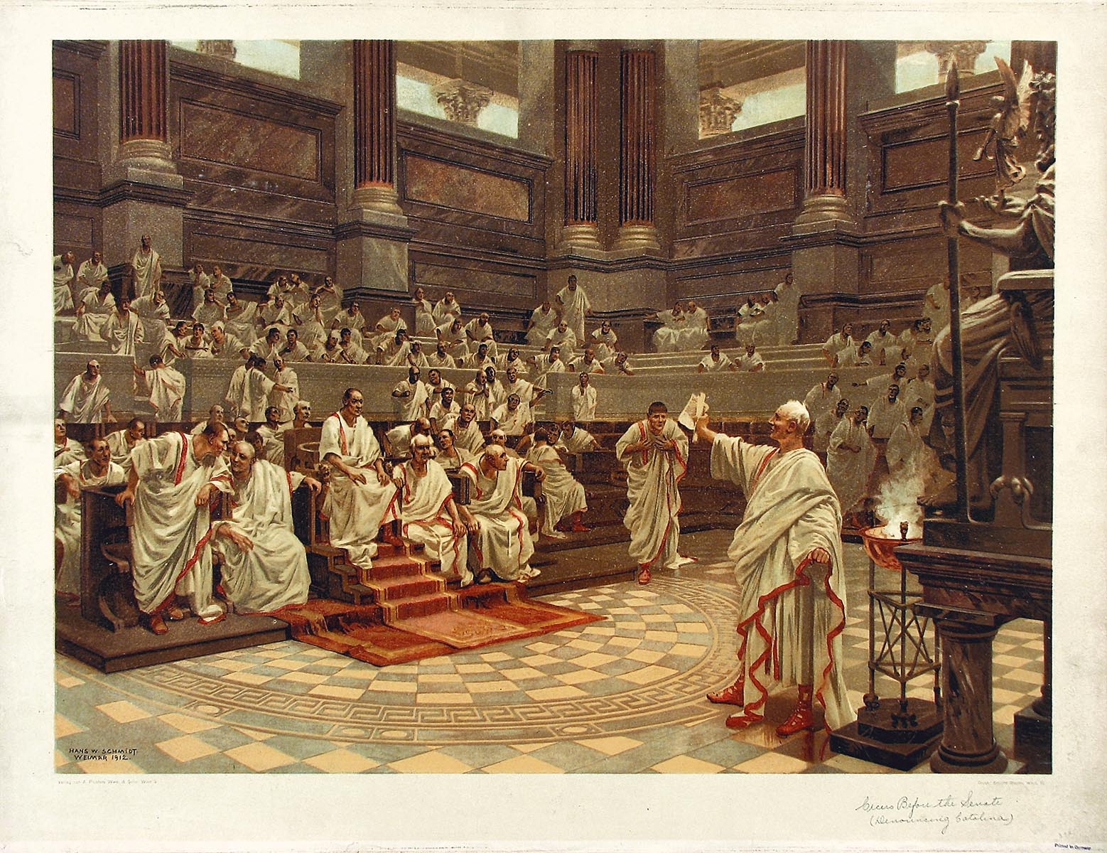 Cicero in the Senate Accuses Catiline of Conspiracy