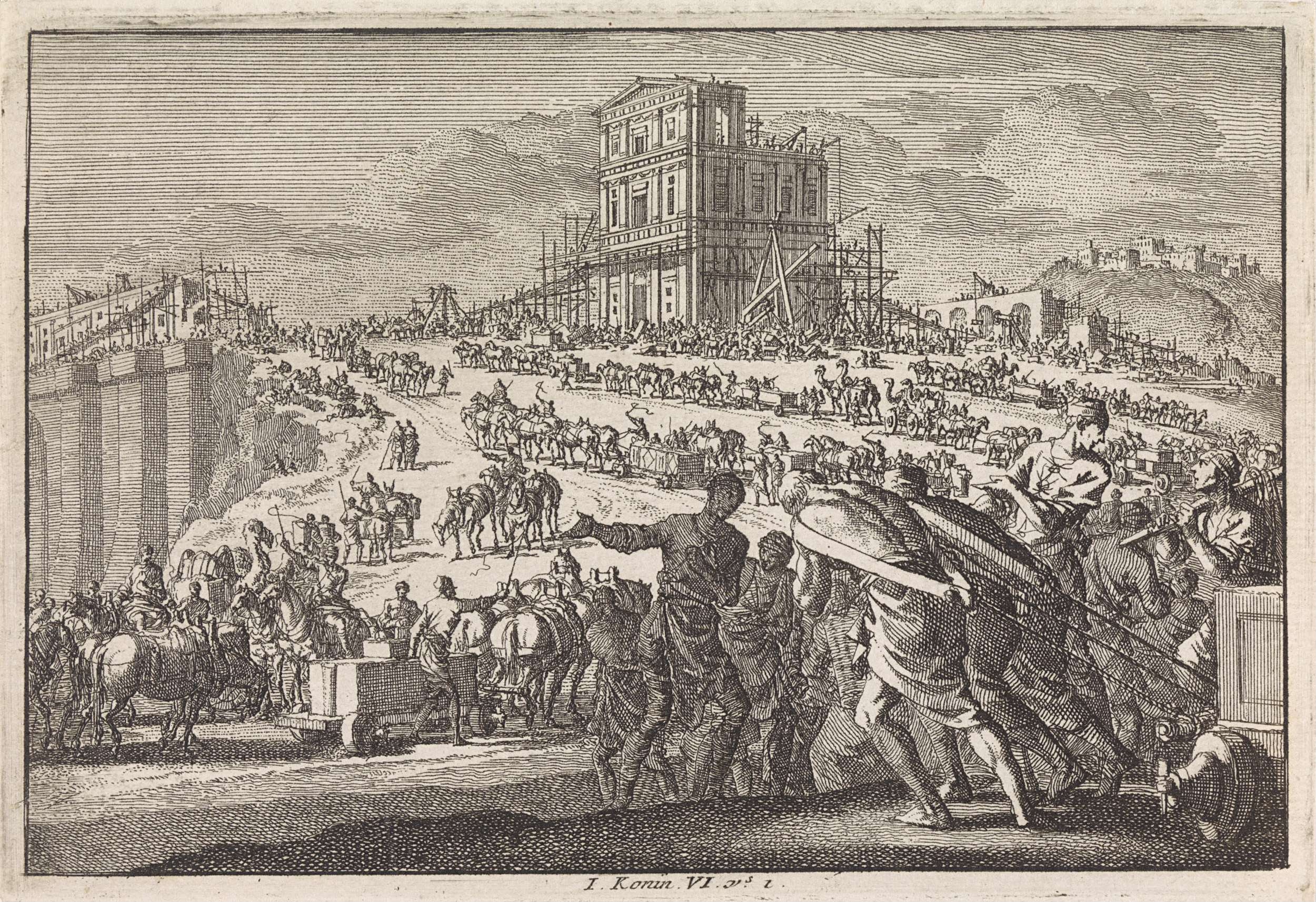 King Solomon builds the temple