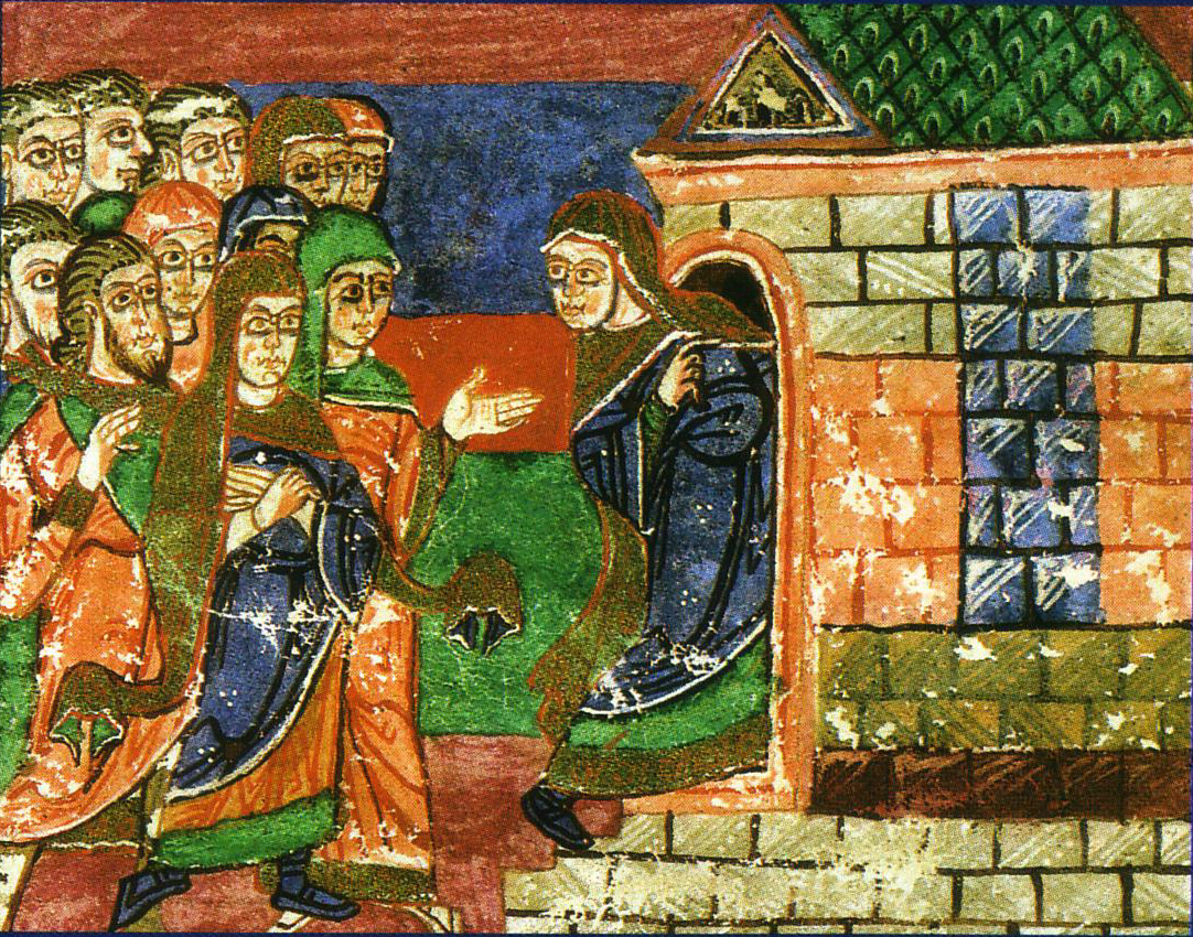 Radegonde into the monastery to the Virgin that she founded in Poitiers