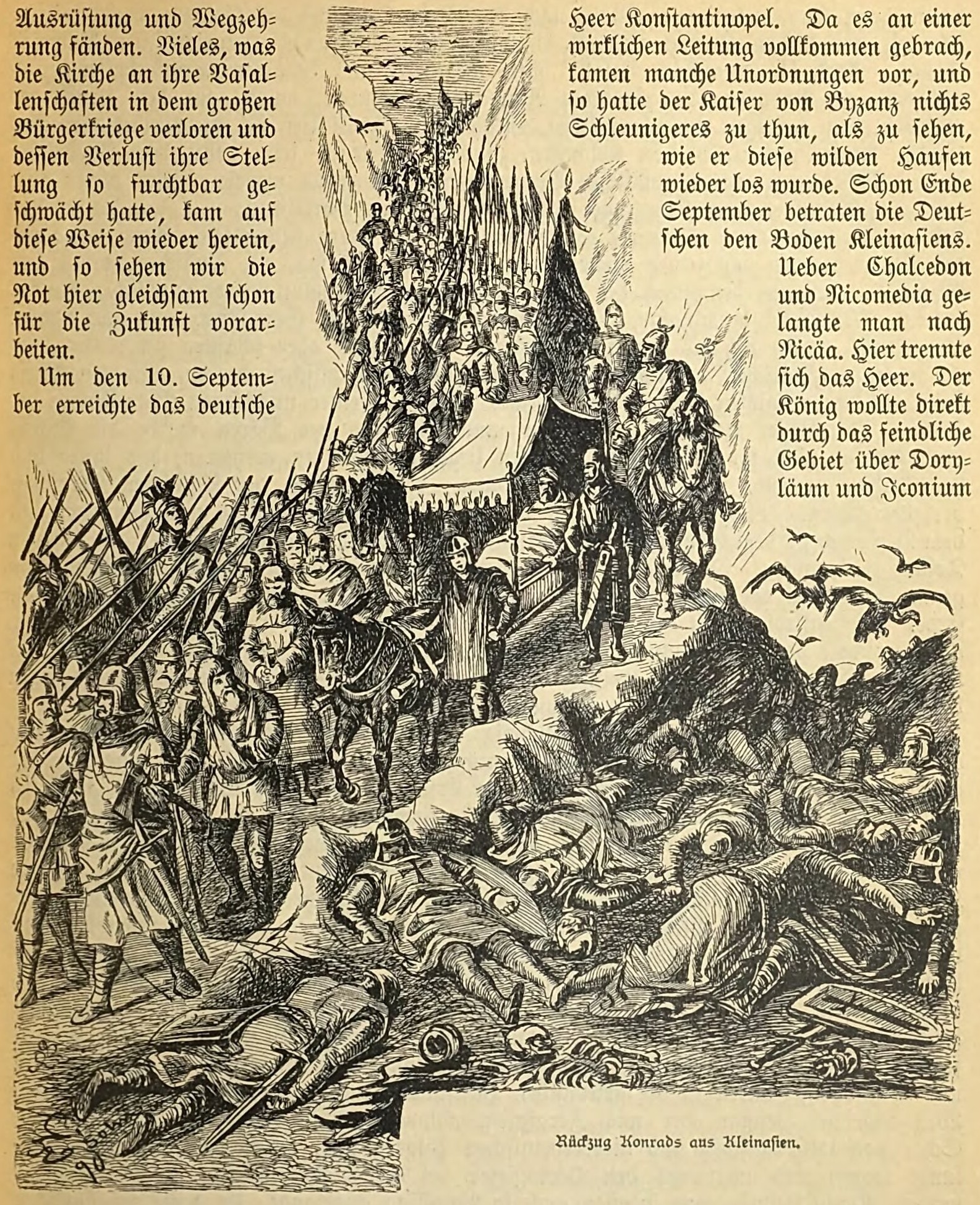 Oct, Conrad III retreats to Asia Minor