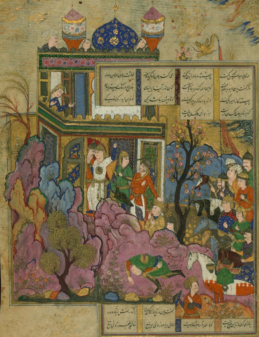 Farud Retreats to his Fortress and is Mortally Wounded by Ruham